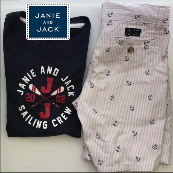 Janie and Jack Other - Janie and Jack T shirt and short 4-5 T